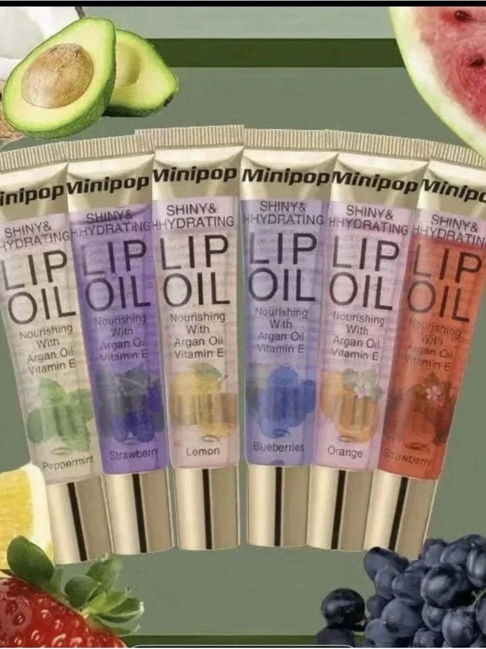 Minipop Shiny & Hydrating Lip Oil — Pink